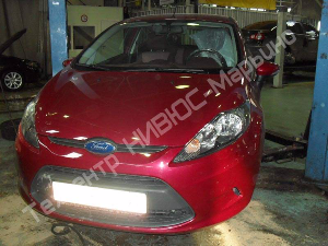 Чистка радиаторов на автомобиле Ford Fiesta